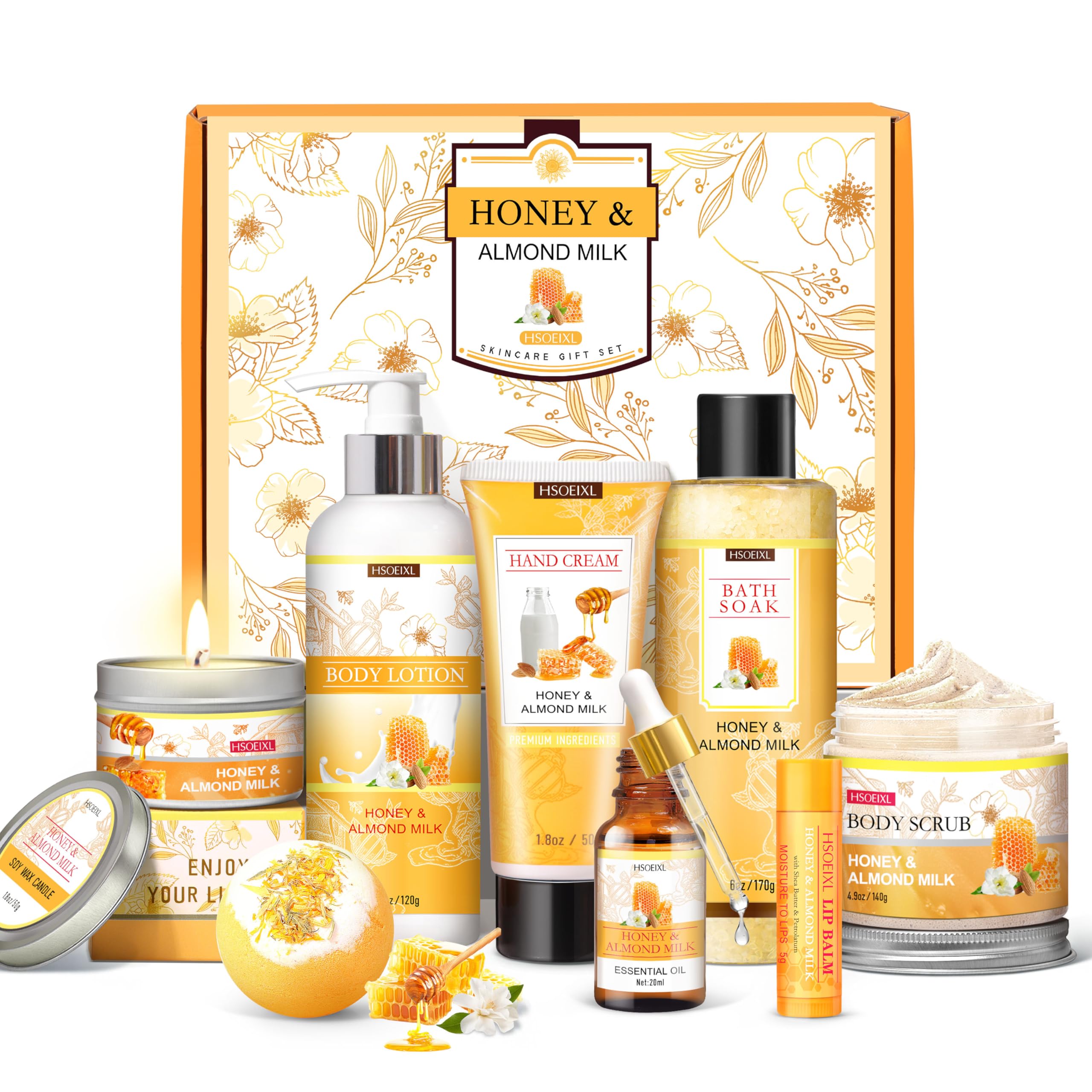 Coffret soins HSOEIXL: ensemble complet pour spa à domicile.
