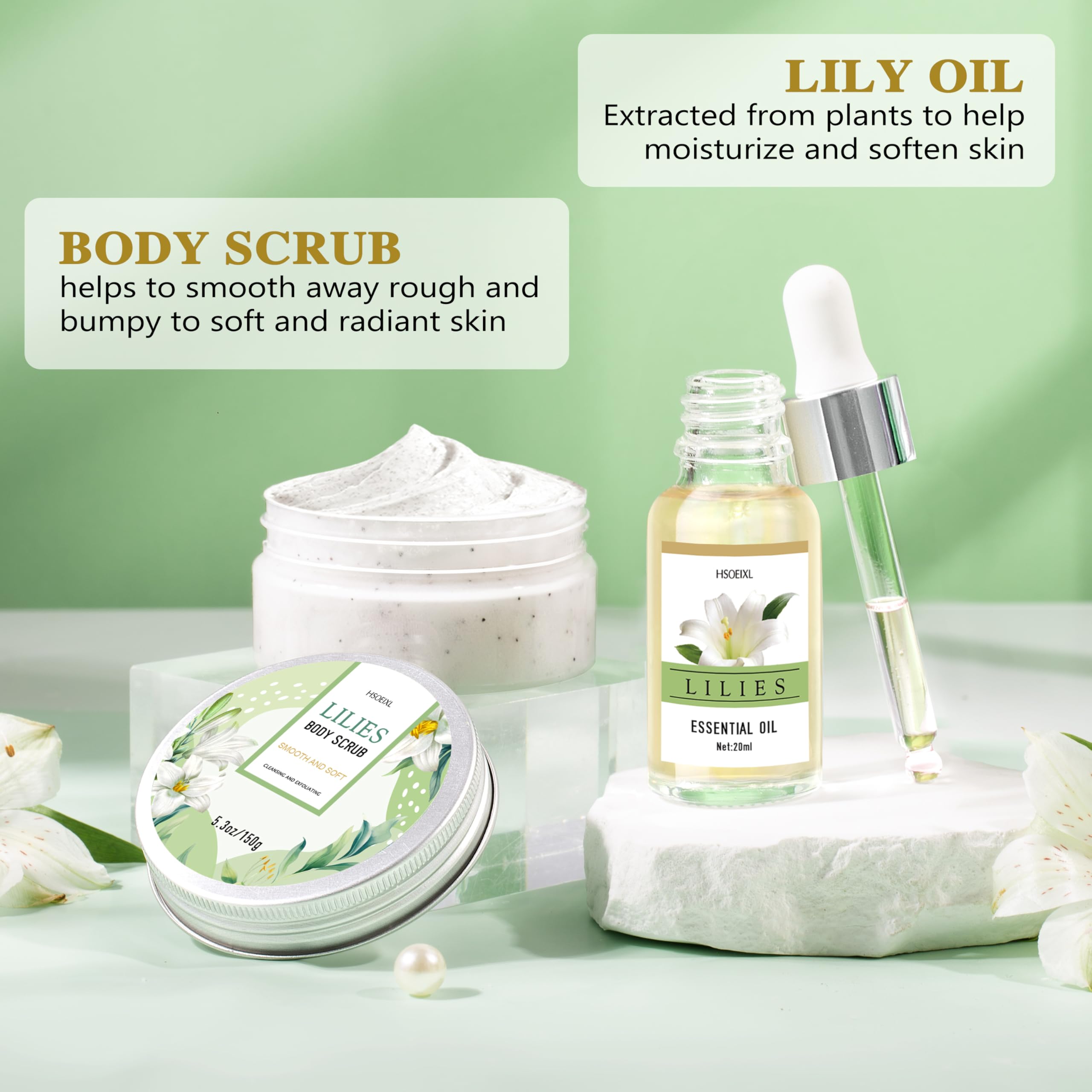 HSOEIXL huile essentielle lys, parfum floral relaxant.