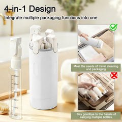 HSXCCL bouteilles voyage 4 en 1 avec mesures claires pour dosage.
