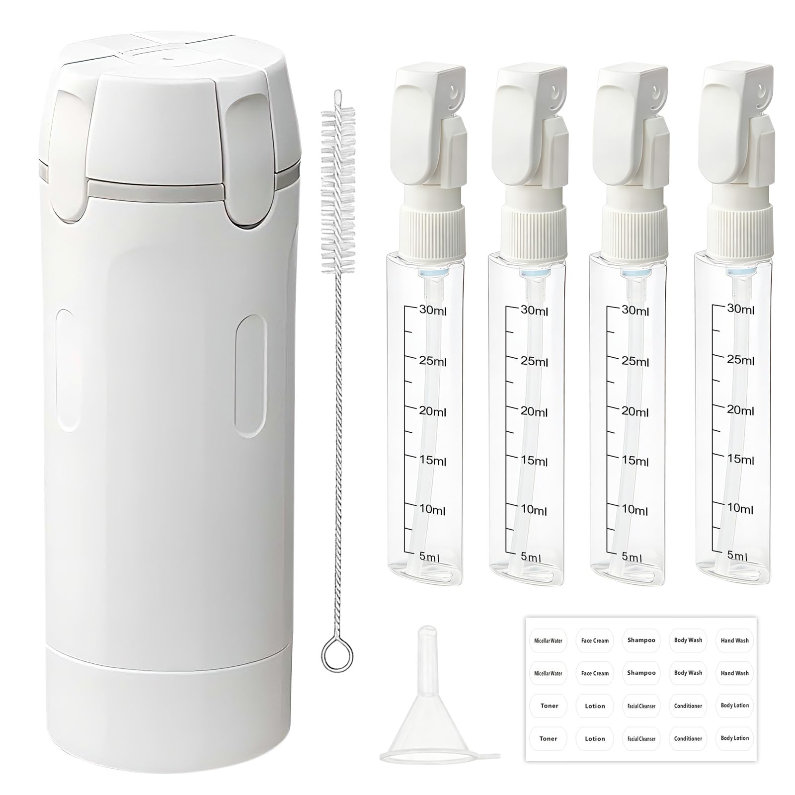HSXCCL bouteilles voyage 4 en 1 sans fuite, compactes et pratiques.