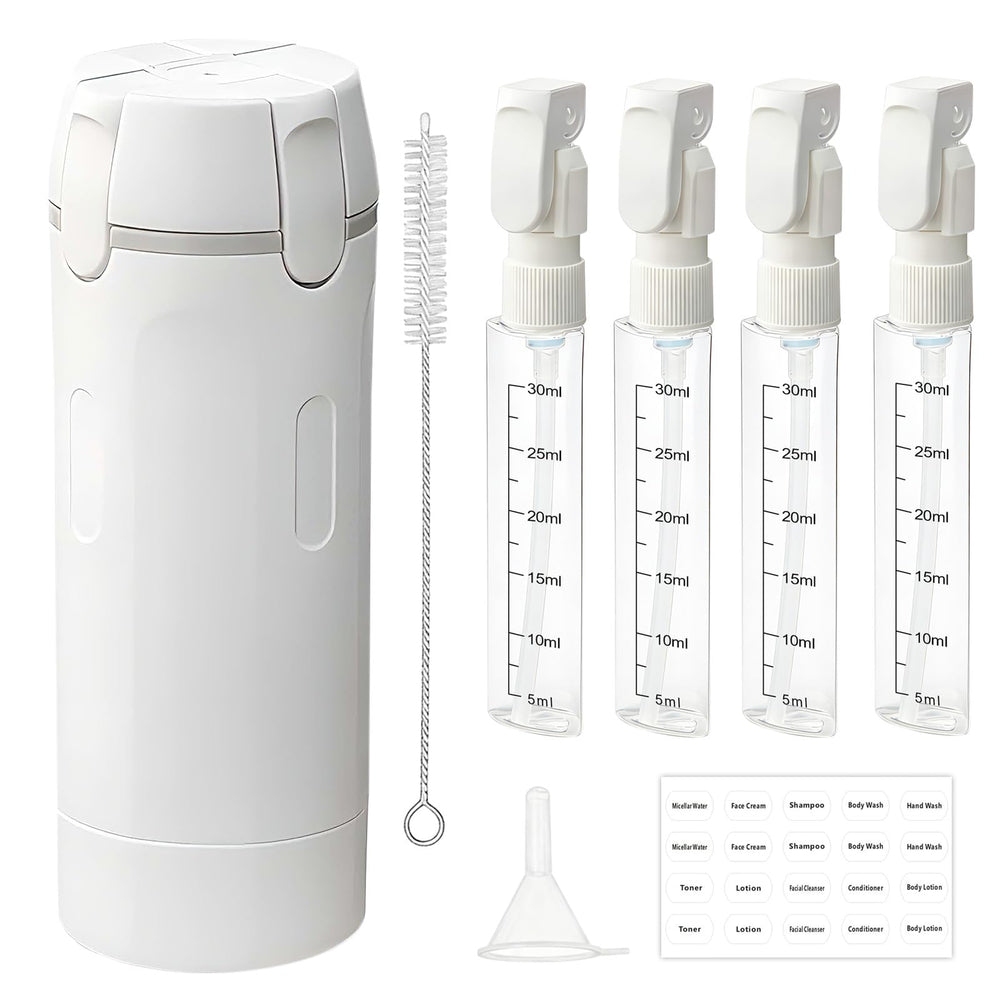 HSXCCL bouteilles voyage 4 en 1 sans fuite, compactes et pratiques.