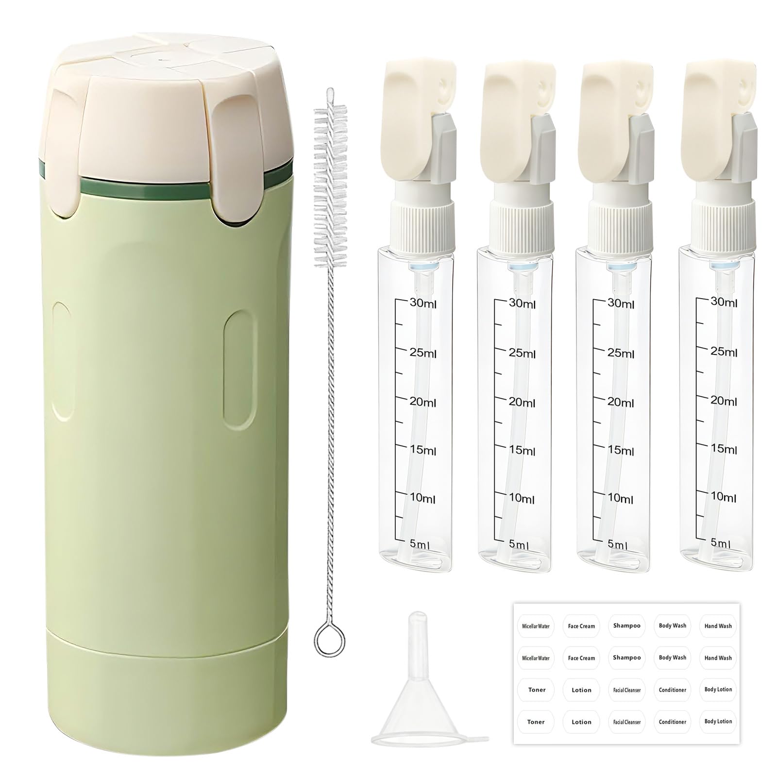 HSXCCL ensemble 4 en 1 pour voyage, compact et sans fuite.