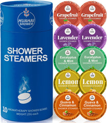 HUAHAI SHOWER lavender steamers offer relaxing fragrance for a soothing shower experience