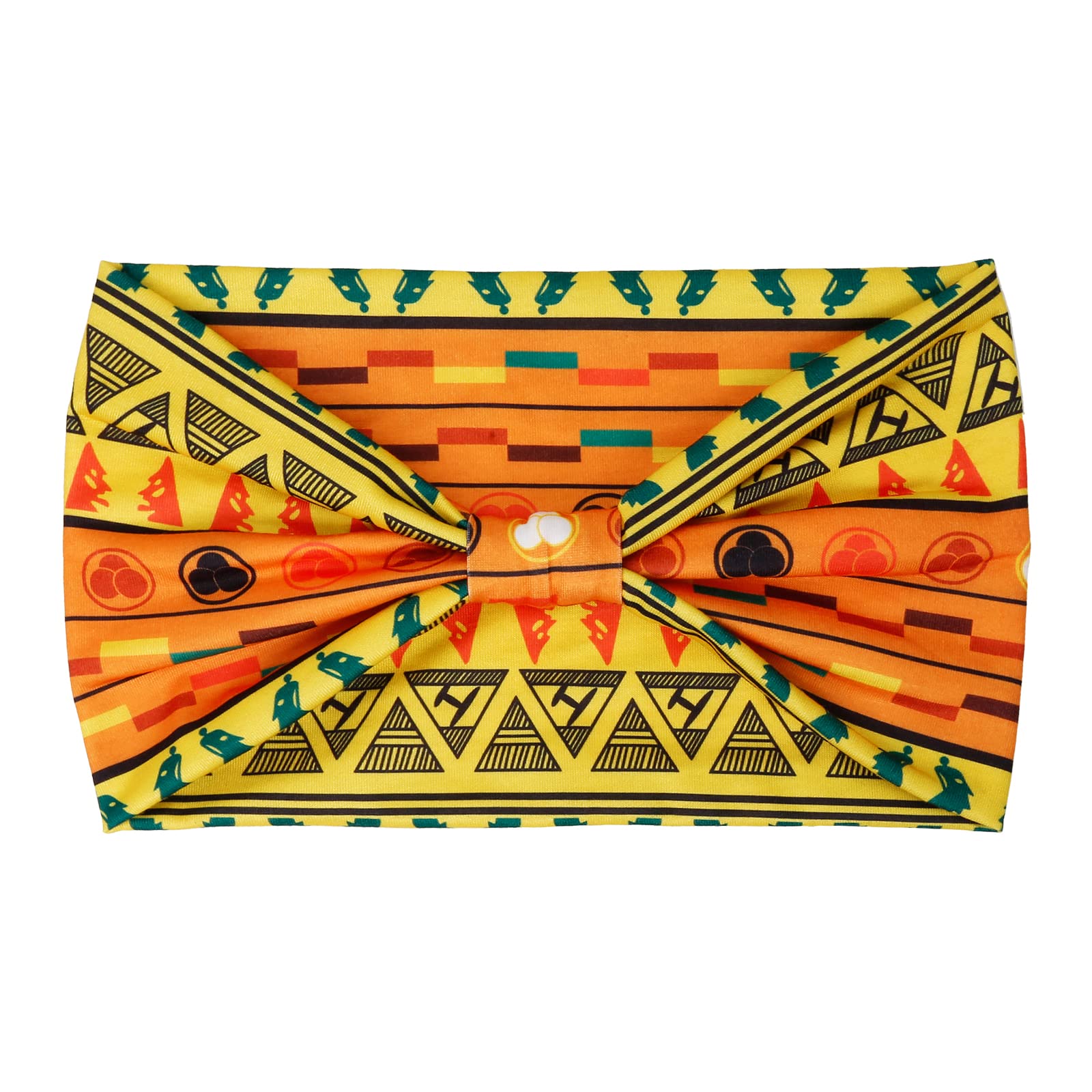 Huachi bandeau-cheveux antidérapant avec noeud africain pour entraînement et yoga.