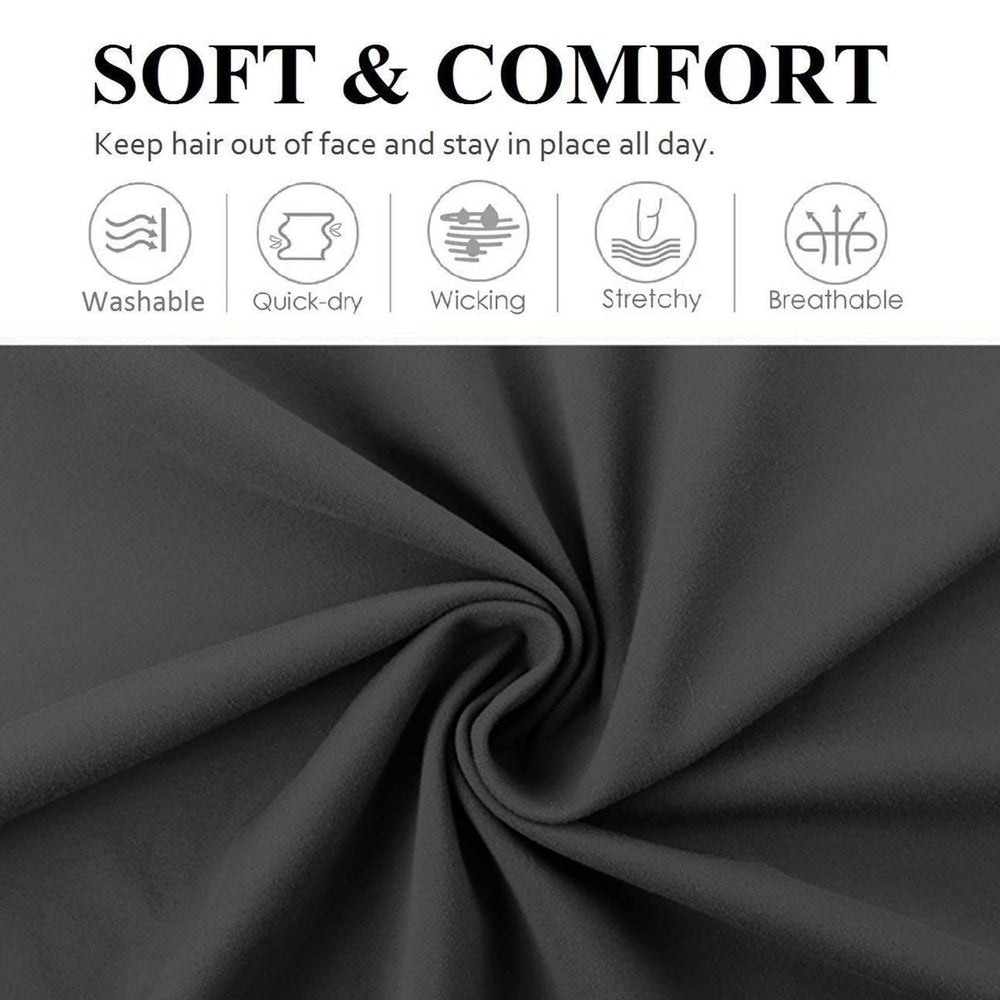Huachi bandeau cheveux confort et absorption de sueur pour toutes les coiffures.
