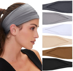 Huachi bandeau-cheveux-large-design-2-en-1 : pratique et polyvalent pour cheveux en place