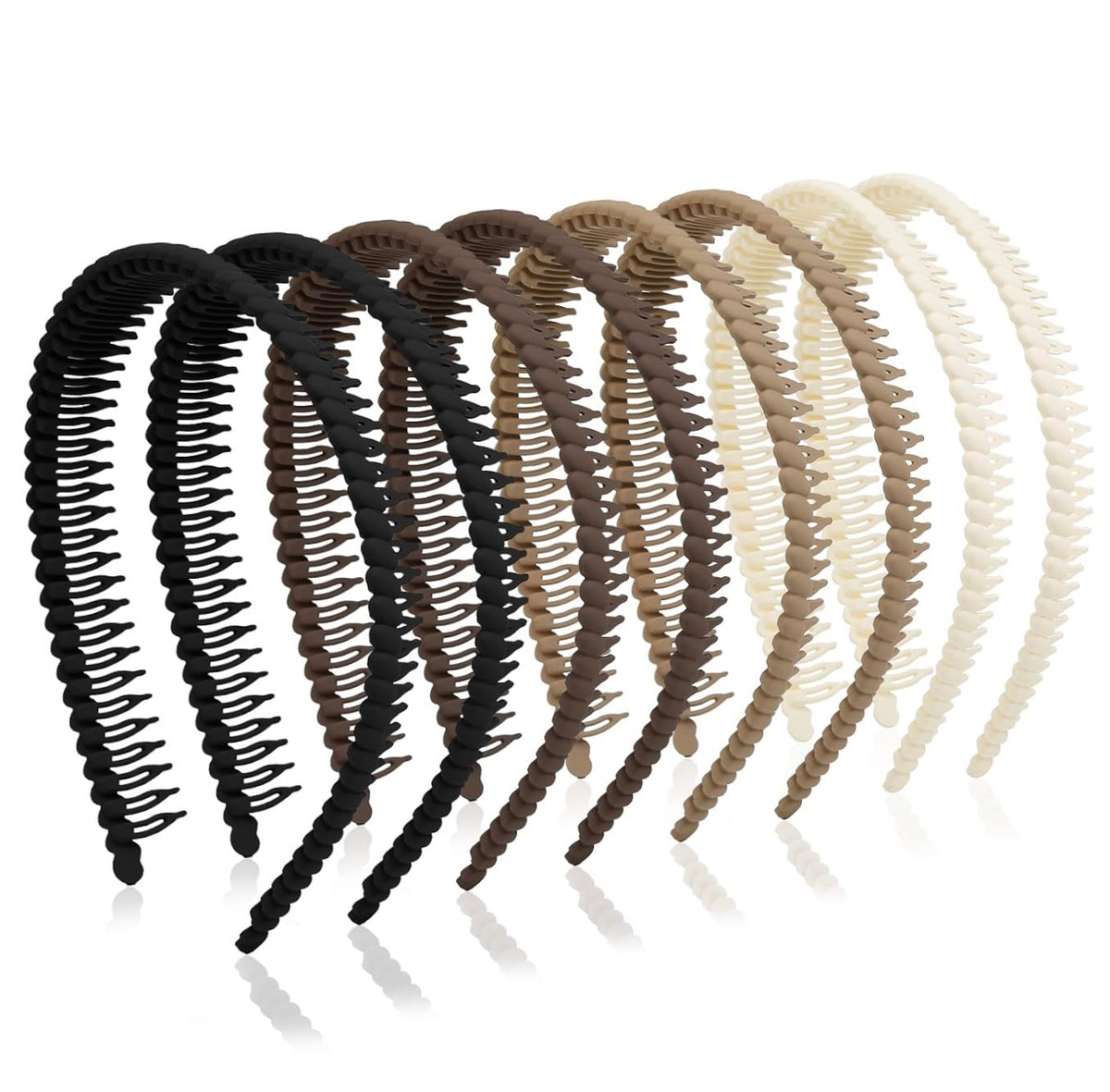 Huachi bandeau dents antidérapant, maintien sûr toute la journée.