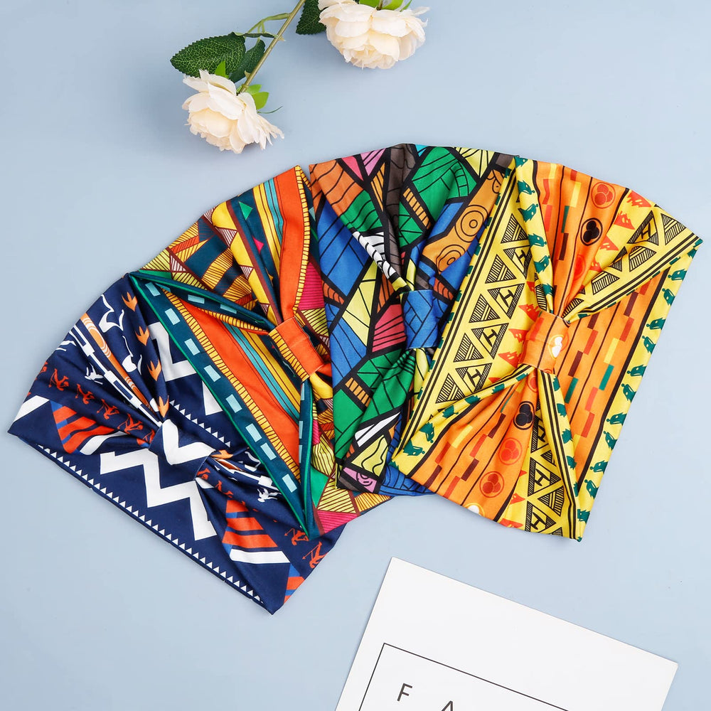 Huachi bandeau imprimé africain, parfait pour sorties et séances sportives.