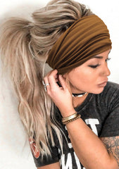 Bandeau Huachi brun, style boho polyvalent pour toutes les tenues.