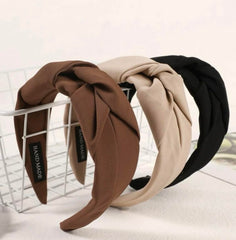 Huachi bandeau noué beige - vue avant, léger soutien toute la journée.