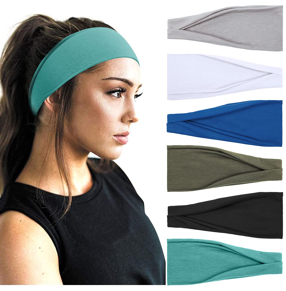 Huachi bandeau sport anti-glisse prêt pour le yoga et la course