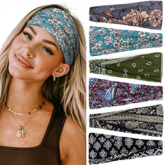 Bandeaux Huachi boho imprimé ensemble 01, tendance et confort pour le sport.