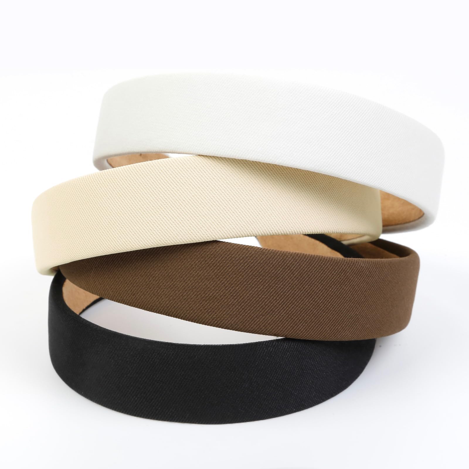 Bandeau Huachi beige non glissant pour cheveux fins ou épais.