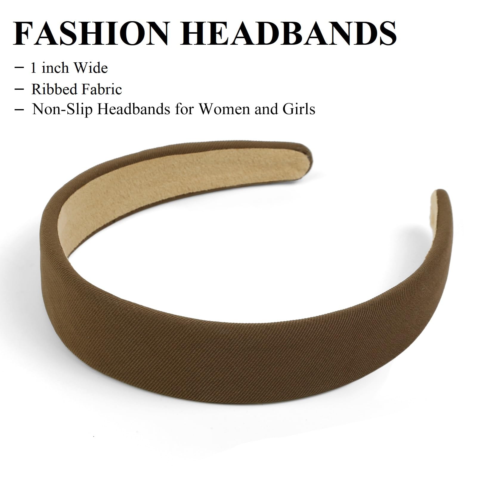 Bandeau Huachi brun non glissant, polyvalent pour toutes les tenues.