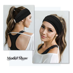 Huachi bandeau cheveux large polyester élasthanne douceur et respirabilité