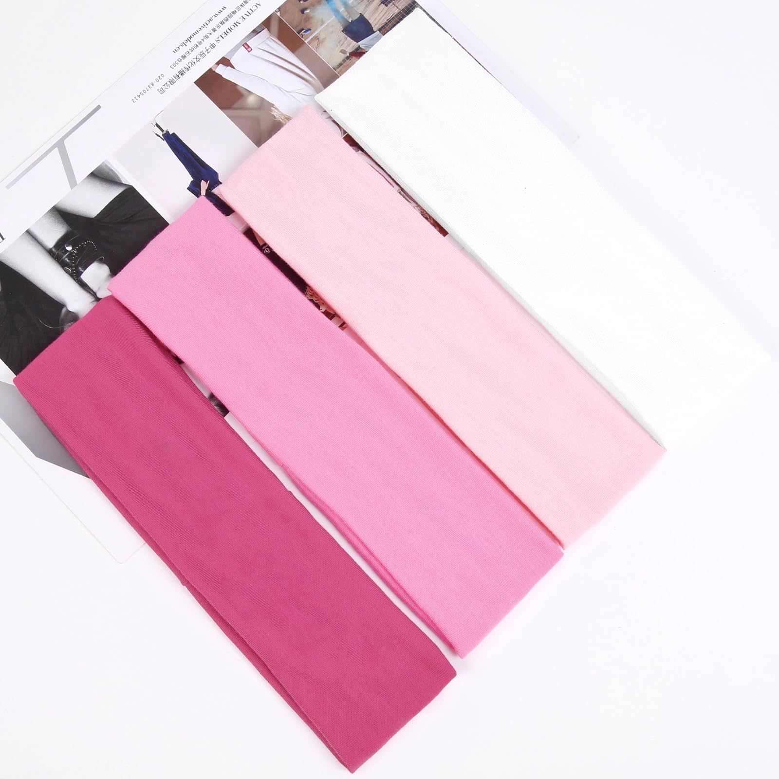Huachi bandeaux cheveux sport, idéal pour entraînement et yoga, offre confort et flexibilité.