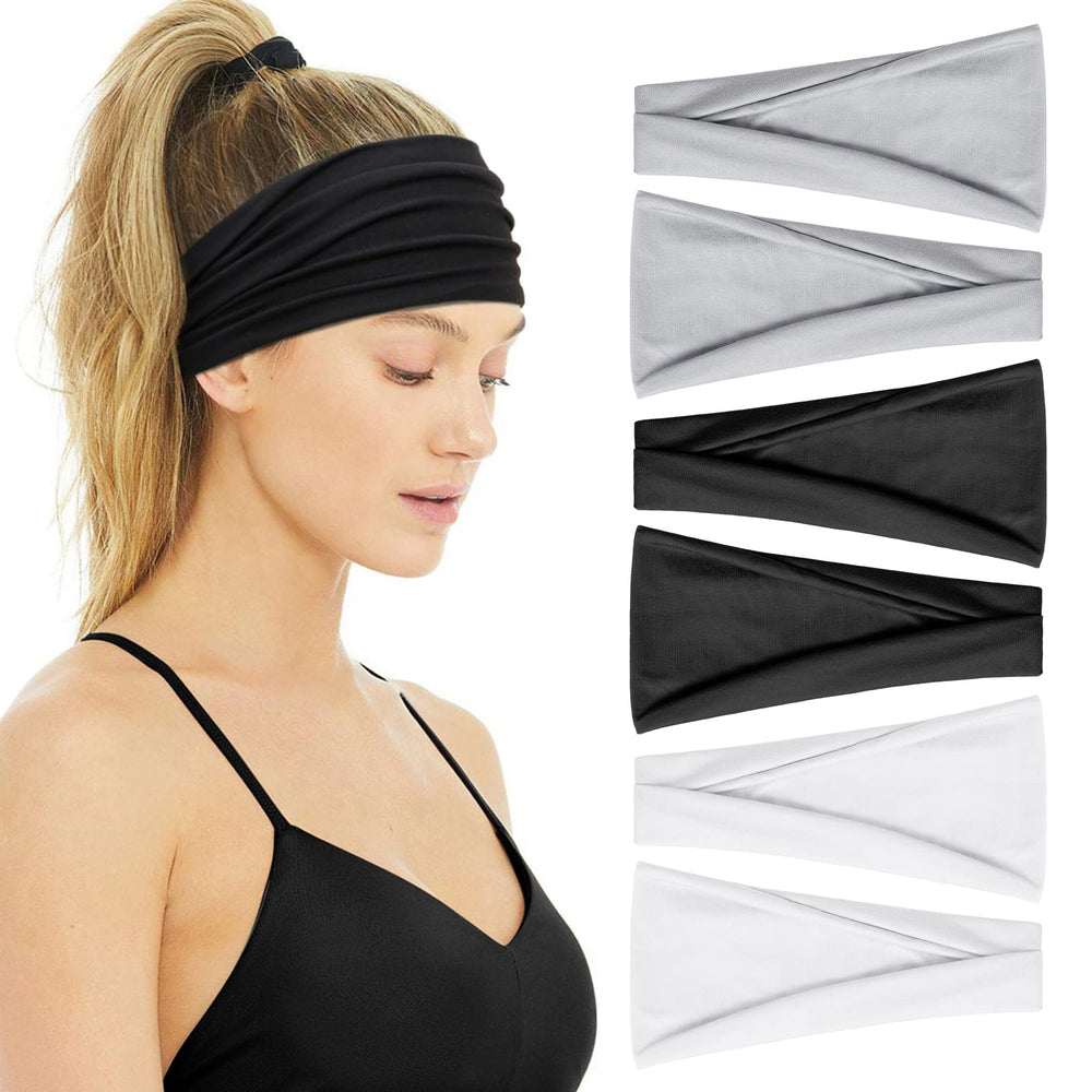 Bandeau Huachi doux en polyester-élasthanne, confortable pour cheveux hors du visage.