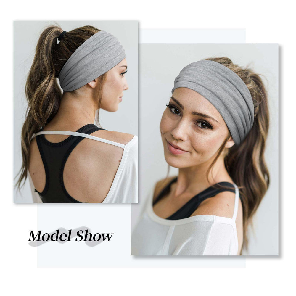 Bandeau large Huachi rose clair, douceur et style quotidiens.