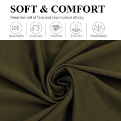Bandeaux Huachi gris pour sport, confort durable et gestion efficace de la transpiration.