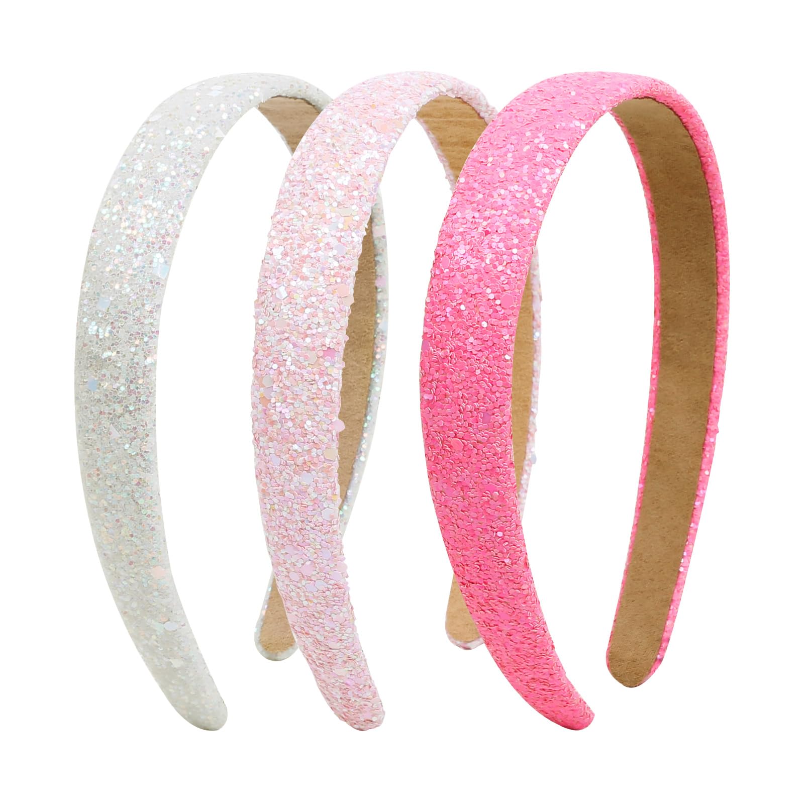 Huachi bandeaux scintillants irisés pour enfants, maintien sûr et look éblouissant.