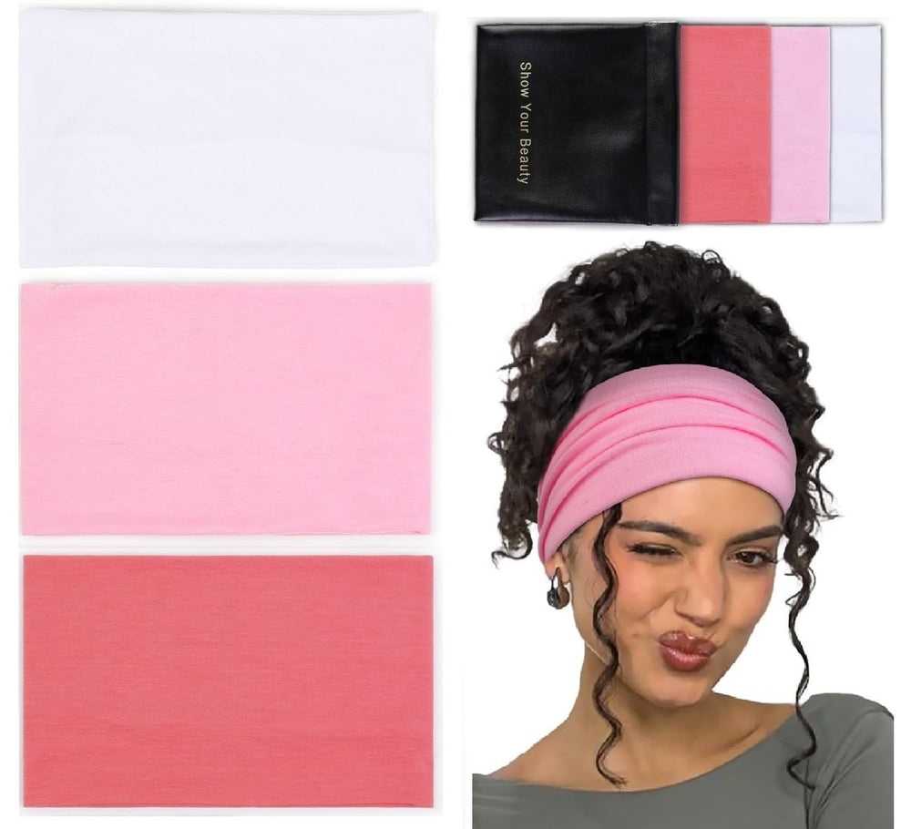 Bandes Huachi larges antidérapants pour cheveux, maintien pendant le sport.