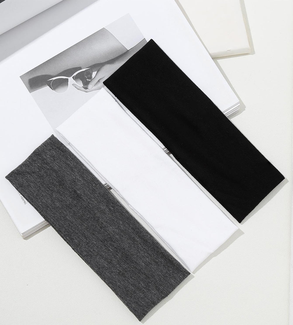 Huachi bandeaux cheveux non-slip blanc, confort durable au quotidien.