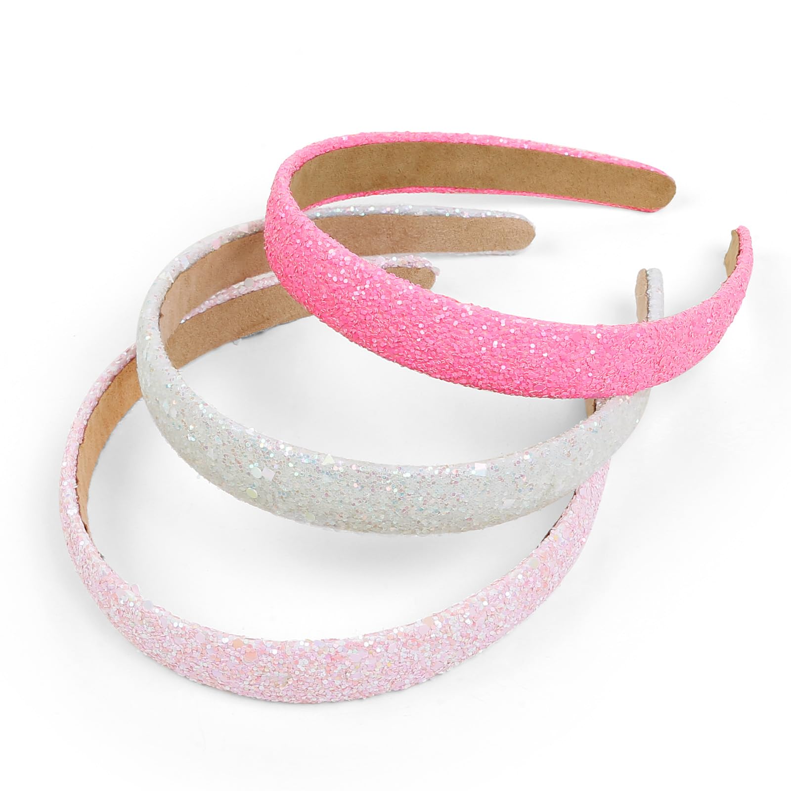 Huachi bandeau blanc à paillettes pour enfants, parfait pour l’école et les fêtes.