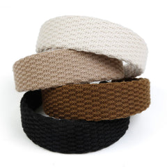 Huachi ensemble-bandes-cheveux-tricot-4-couleurs: variation facile pour assortir vos tenues.