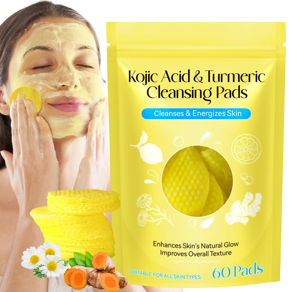 HUALIJIA Tampons Curcuma Kojique – emballage pratique et facile à emporter.