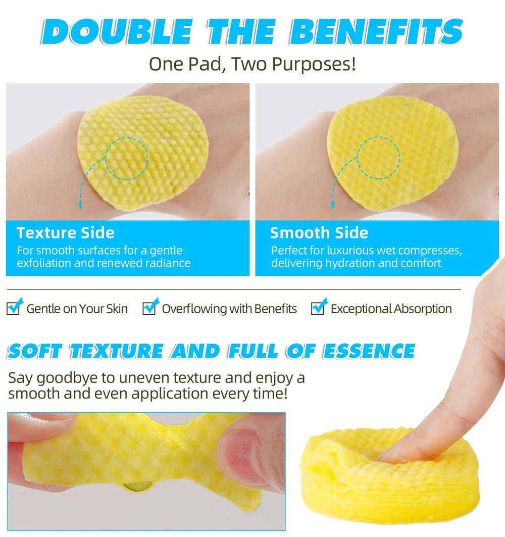 HUALIJIA Tampons Curcuma Kojique – format-compact parfait pour le sac.