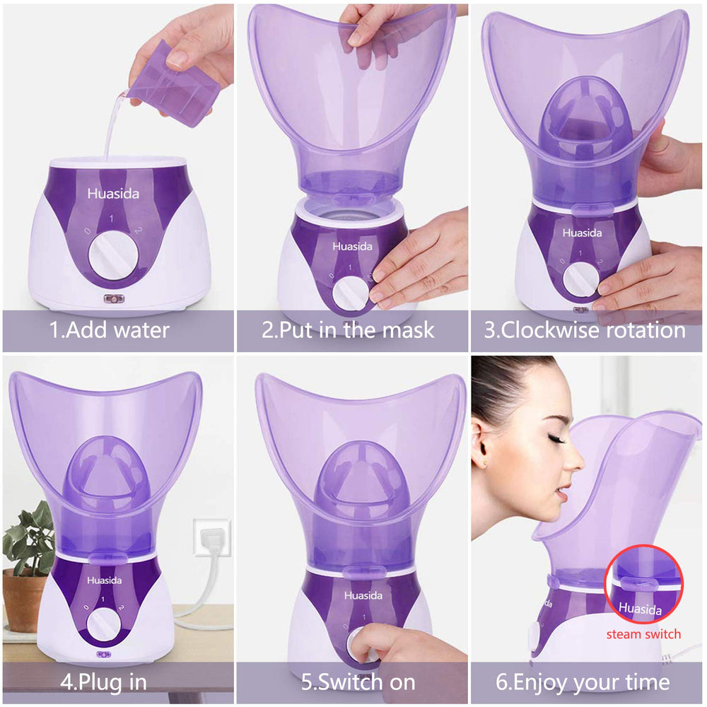 huasida steamer maison – spa facial rapide à domicile