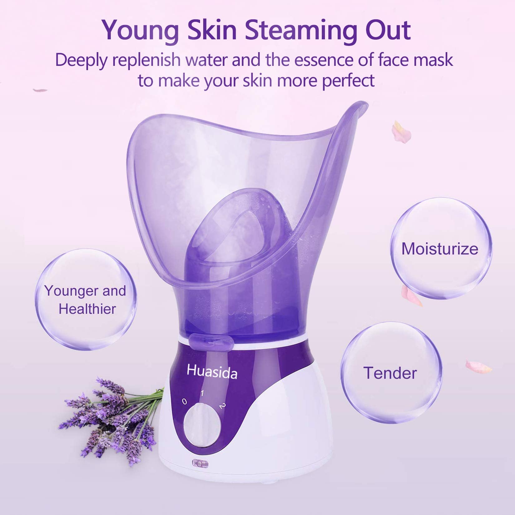 huasida steamer pores ouverts – vapeur douce pour nettoyer les pores