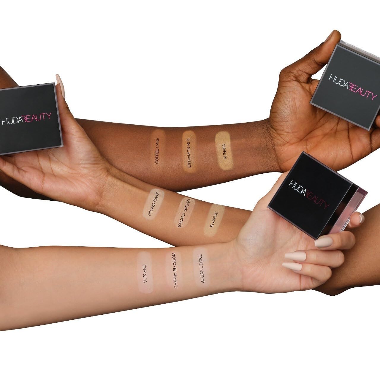 Avant-après avec Huda Cherry Blossom pour un éclat discret.