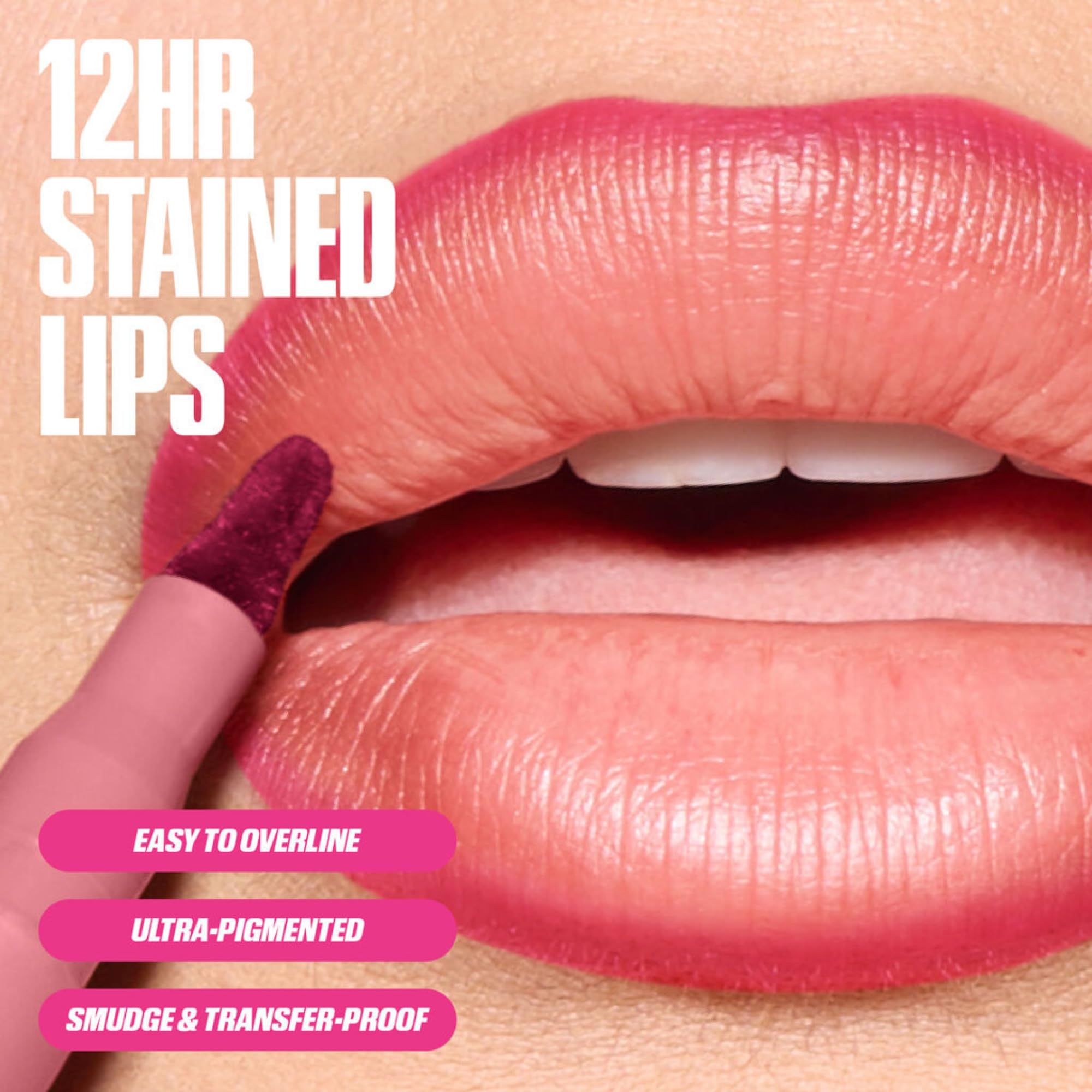 Huda Contour Lèvres Teinte, résistance aux transferts.