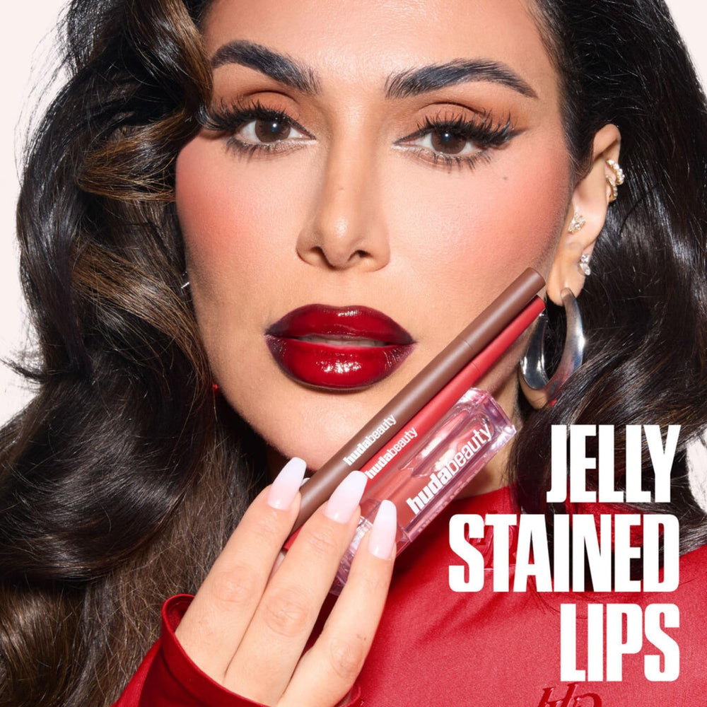 Huda Contour Lèvres Teinte, tenue potentielle jusqu'à 12 heures.