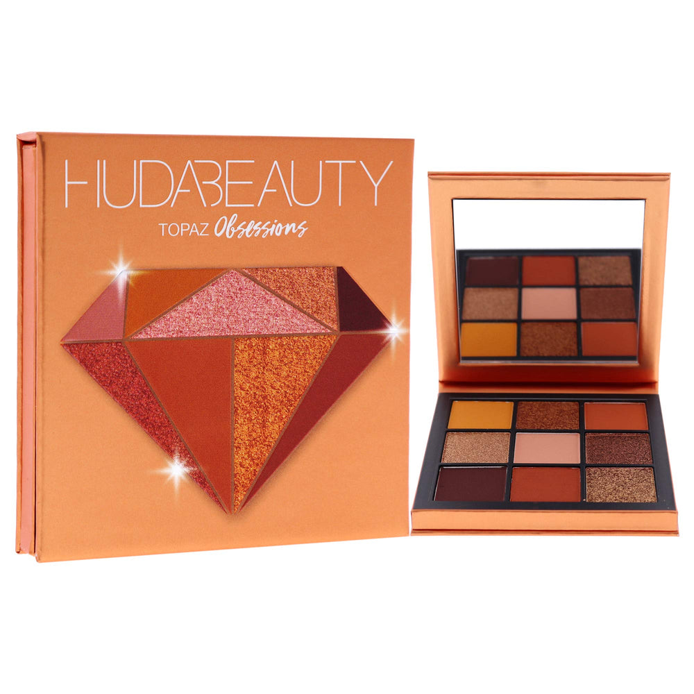 Huda Obsessions Topaz démonstration d’estompage des yeux avec une finition veloutée.