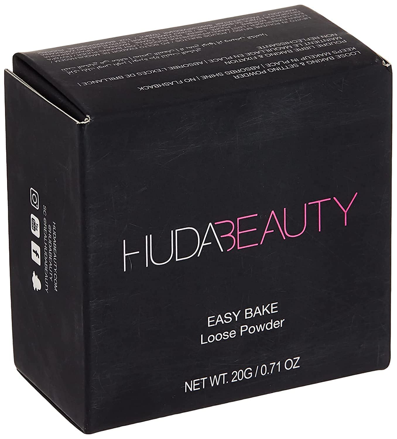 Hudabeauty Easy Bake Cupcake emballage élégant et pratique pour la poudre libre