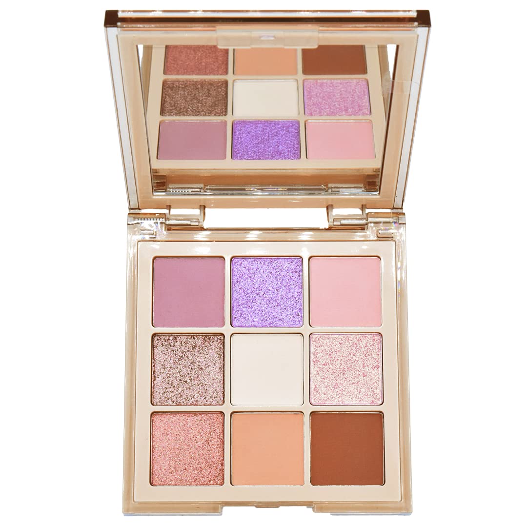 HUDA BEAUTY Nude Obsessions Nude Light – ombres nude clair mat pour un look naturel et polyvalent.