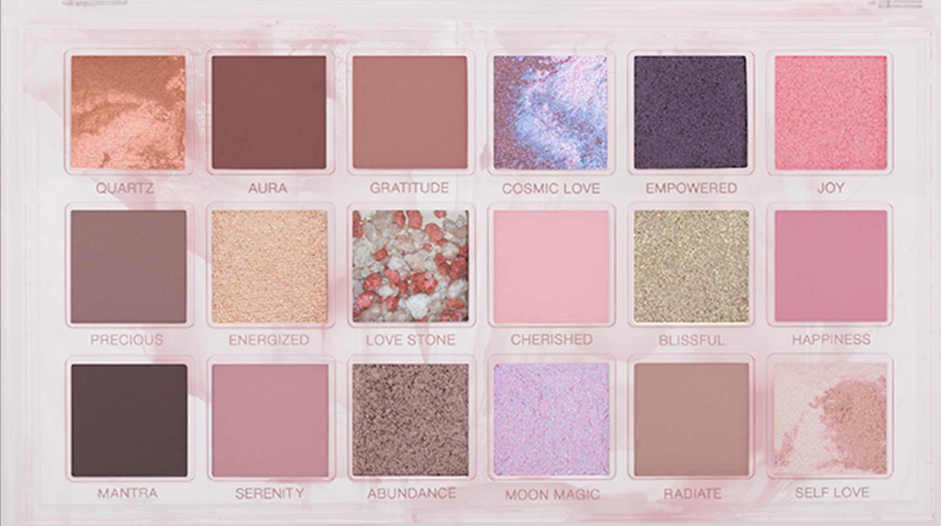 Huda Rose Quartz accents lumineux pour agrandir les yeux et sublimer les cils.
