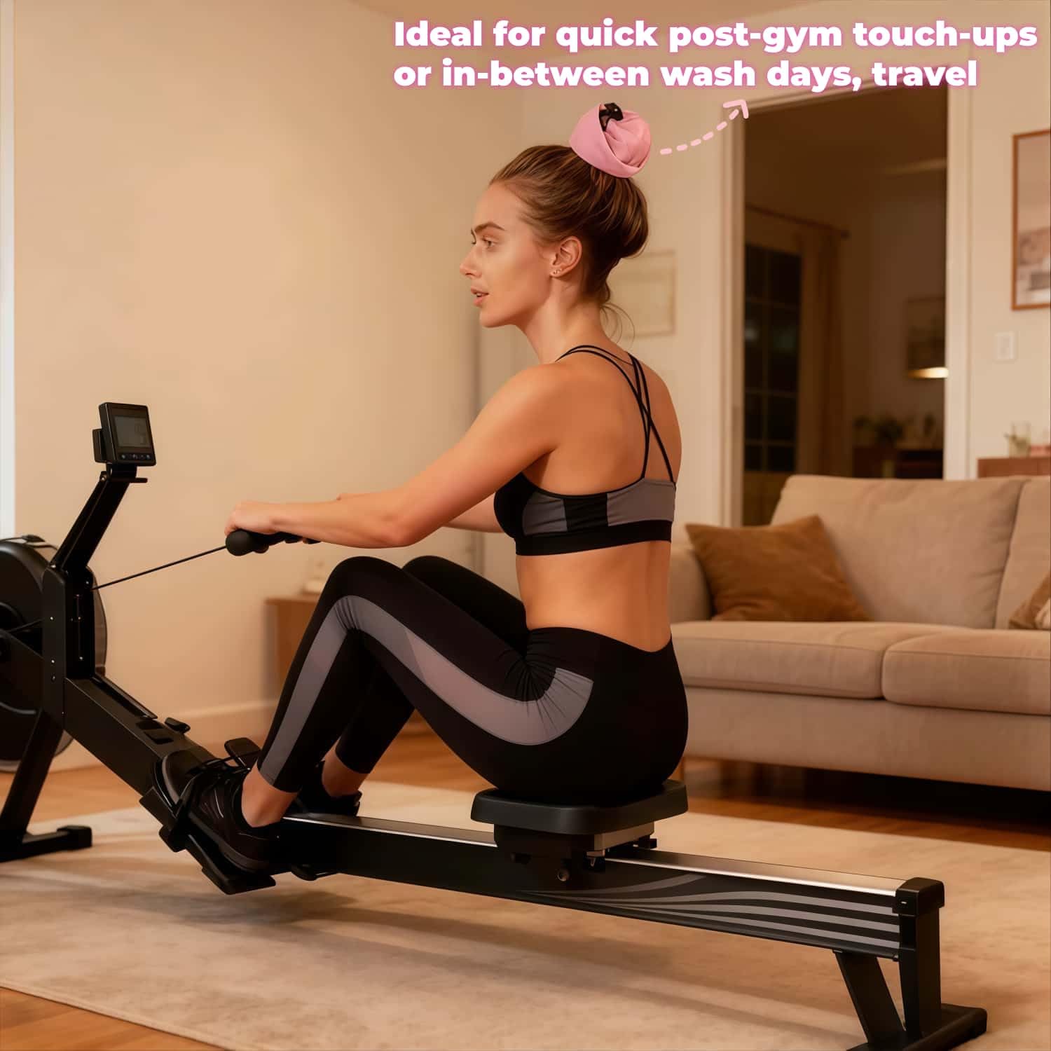 Huease Couronne Lavage protège style et brillance — idéal après activité sportive