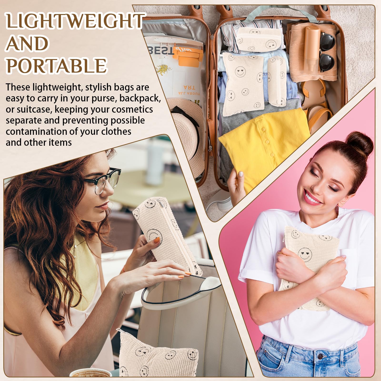 Cadeau Saint-Valentin parfait pour elle, pochette beauté Huhumy.