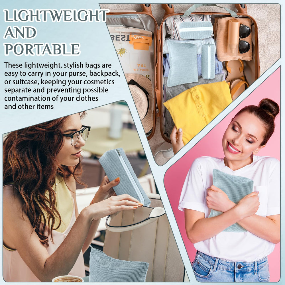 Cadeau idéal Huhumy en velours bleu, trousse pratique pour fêtes
