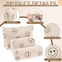 Etui beauté compact Huhumy, parfait pour les pinceaux et petits accessoires.