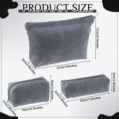 Pochette cosmétiques vert ensemble, rangement pratique pour voyage.