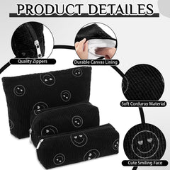 Huhumy trousse-maquillage trois tailles, organisation pratique lors des déplacements.