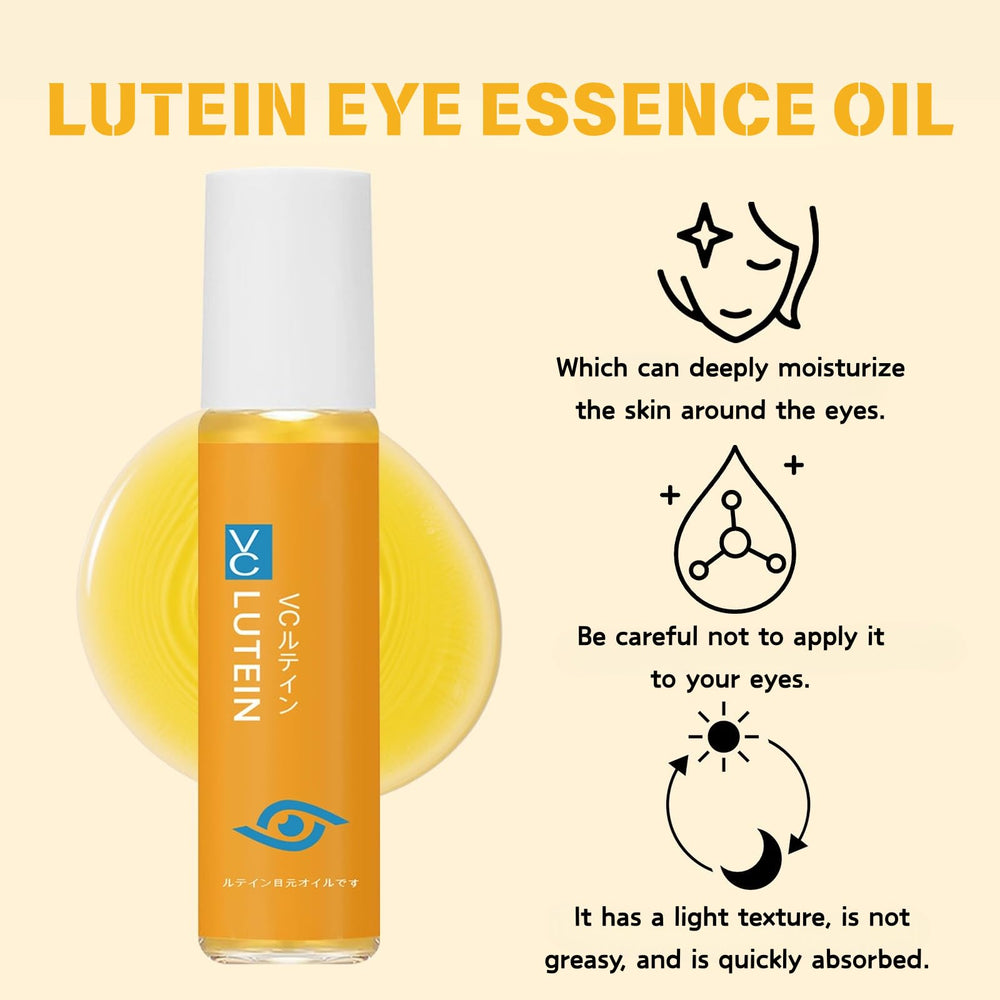 Lutein Yeux huile essentielle – application quotidienne simple autour des yeux.