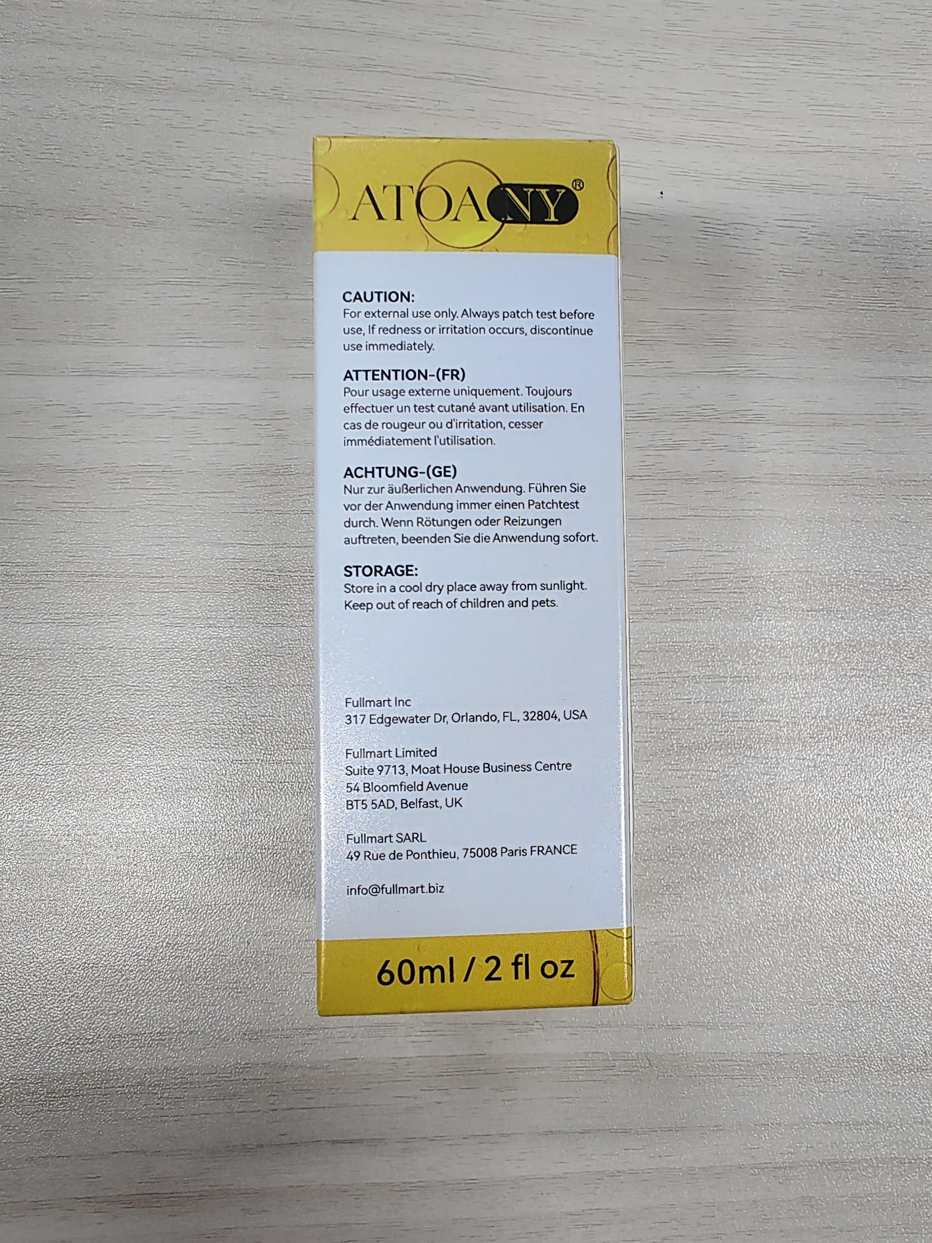 Formule non comédogène Huile Vitamine E adaptée à tous les types de peau.