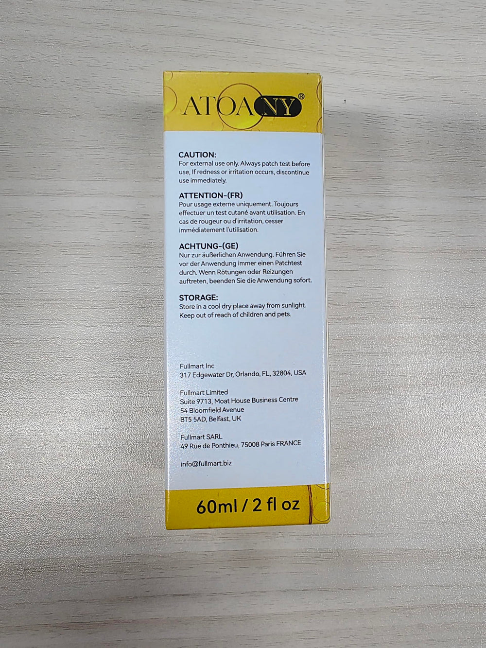 Formule non comédogène Huile Vitamine E adaptée à tous les types de peau.