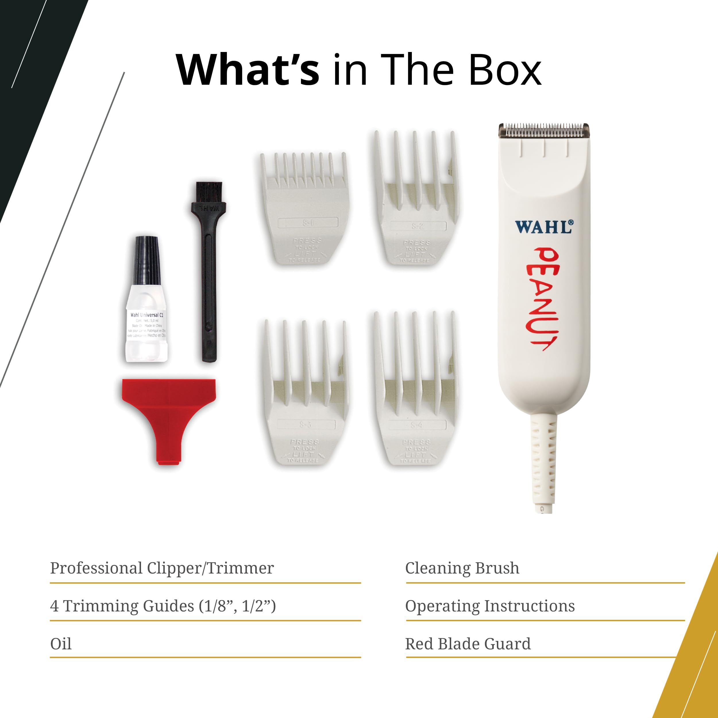 Wahl Professional Classic Peanut Tondeuse — huile et accessoires d'entretien