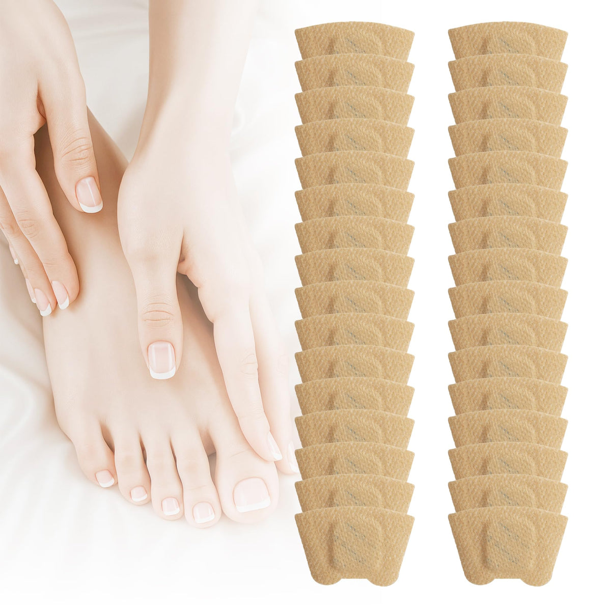 Patch HuiPoLii pour ongles infectés, adhérence durable pendant la nuit, soin discret.